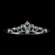 Tiara coronita mireasa placata cu argint 925 si cristale deosebit de stralucitoare