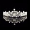 Tiara coronita diadema mireasa placata cu argint 925 perle si cristale#1
