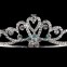 Tiara coronita mireasa placata cu argint 925 si cristale deosebit de stralucitoare#2