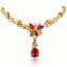 Set bijuterii fashion veritabile placate cu aur galben 18k si cristale austriece#5