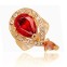 Set bijuterii fashion placate cu aur roz 18k si cristale austriece#4