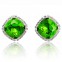 Set bijuterii cu cristale austriece Stellux culoare Smarald placate cu platina#3