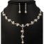 SET bijuterii mireasa colier cercei si tiara placate cu Argint 925 perle si cristale#2