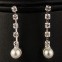 SET bijuterii mireasa colier cercei si tiara placate cu Argint 925 perle si cristale#3