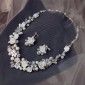 SET bijuterii mireasa design floral unicat Safiria colier si cercei