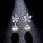 SET bijuterii mireasa placat cu perle cristale Zirconiu si Platina#2