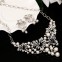 SET bijuterii mireasa colier si cercei incrustate cu perle si cristale#2