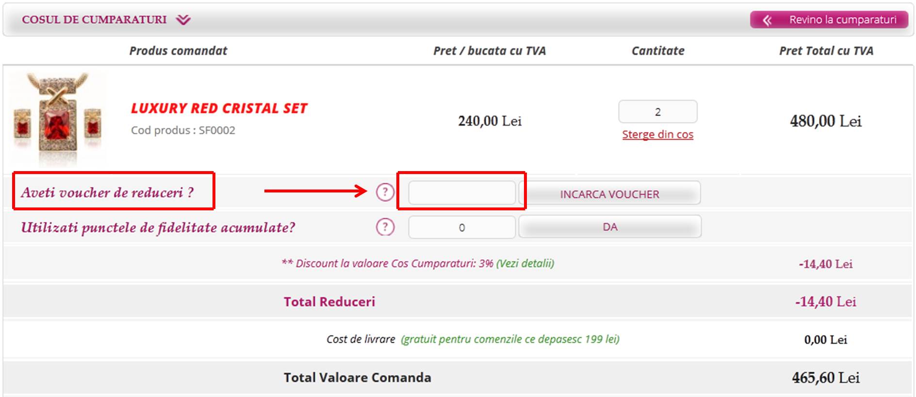 Cum inregistram un voucher cadou